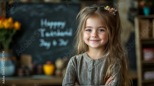 a child with her arms crossed