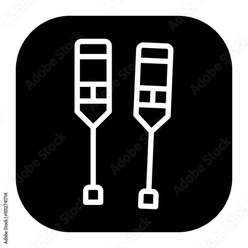 Crutch Vector Icons