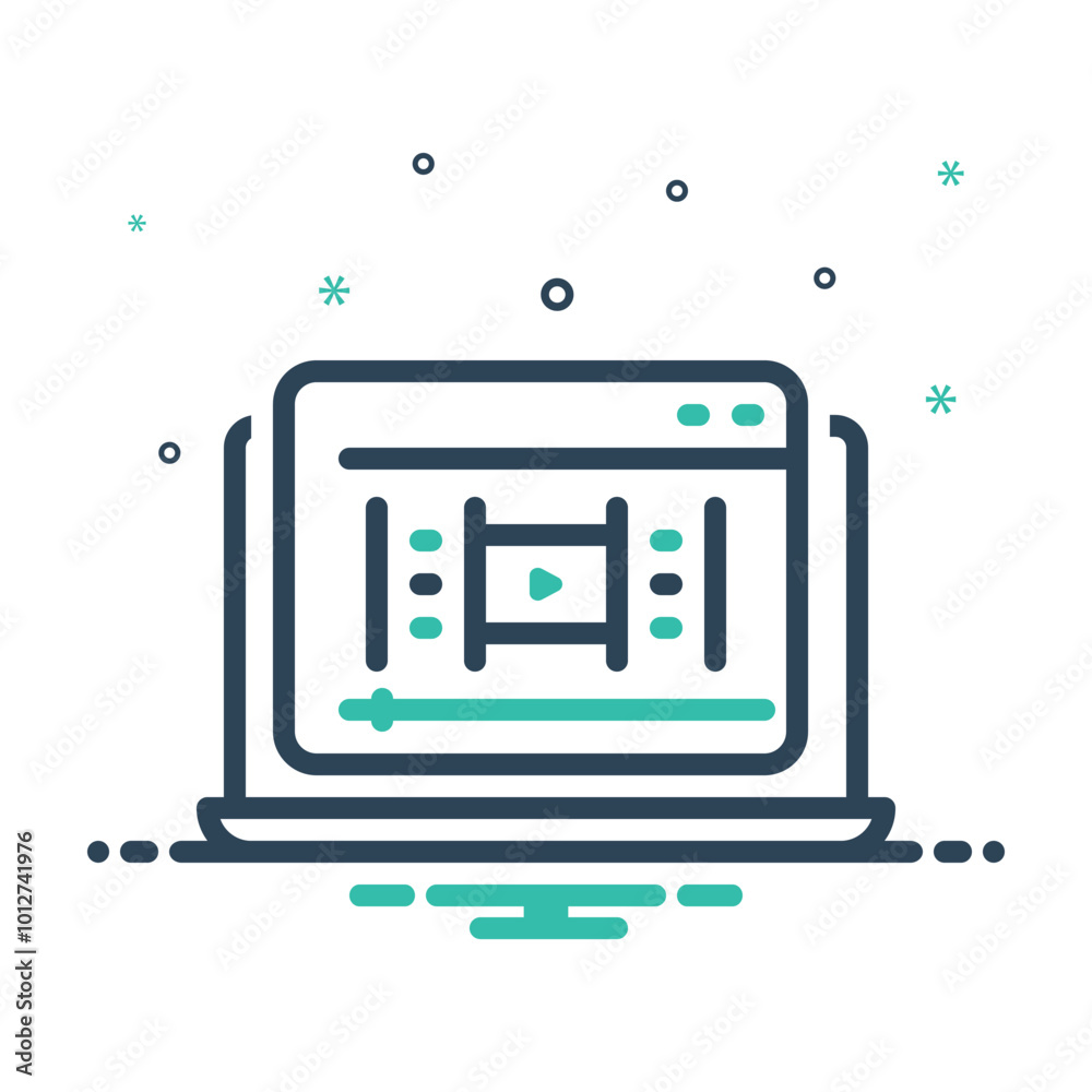 Mix icon for web video Mix icon for web video