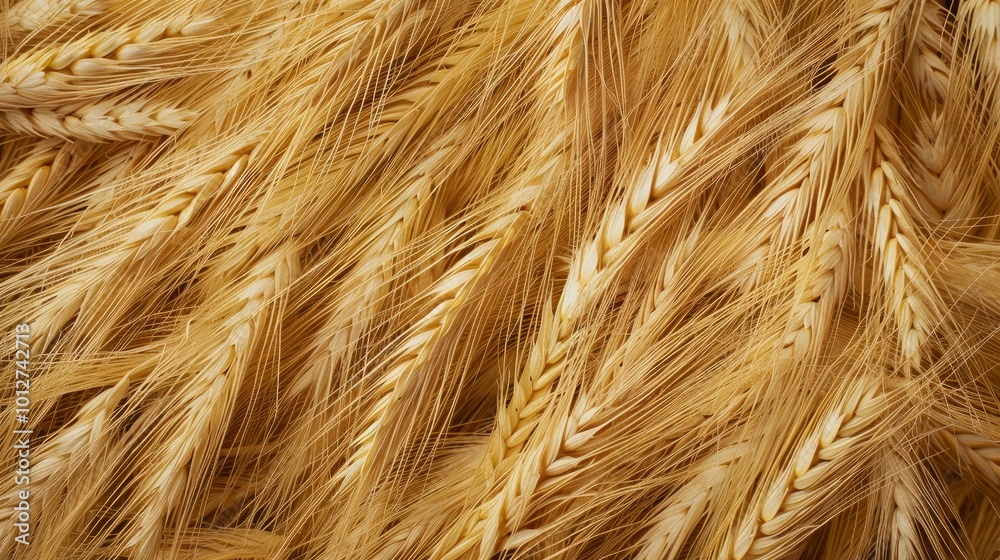 Close up of barley background, top view. Photorealistic high resolution macro photography for advertising or food design. Close up of barley background, top view. Photorealistic high resolution macro photography for advertising or food design.