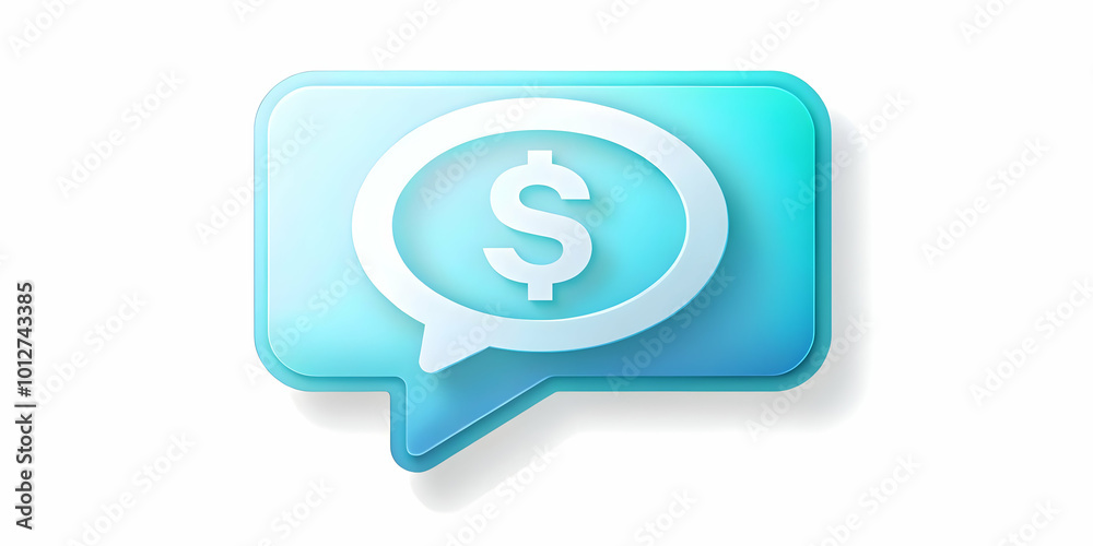 Vector Icon of Chat Bubble with Dollar Sign for Finance Communication - Simple Speech Bubble Illustration for Financial Advice Consultation, Infographics, Customer Service Vector Icon of Chat Bubble with Dollar Sign for Finance Communication - Simple Speech Bubble Illustration for Financial Advice Consultation, Infographics, Customer Service