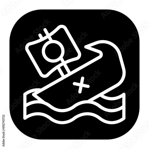 Shipwreck Vector Icons