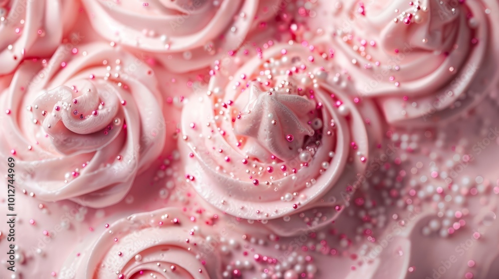Close up of cake background, top view. Photorealistic high resolution macro photography for advertising or food design. 