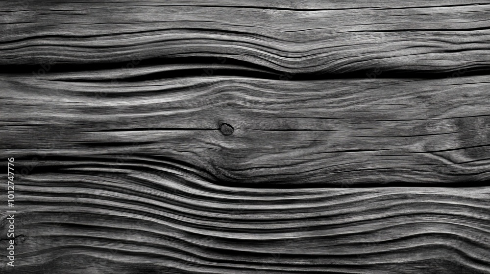 Gray striped wood with uneven surface Gray striped wood with uneven surface