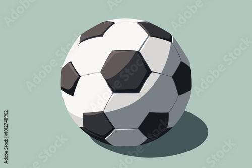  Cute Foot ball vector art illustration