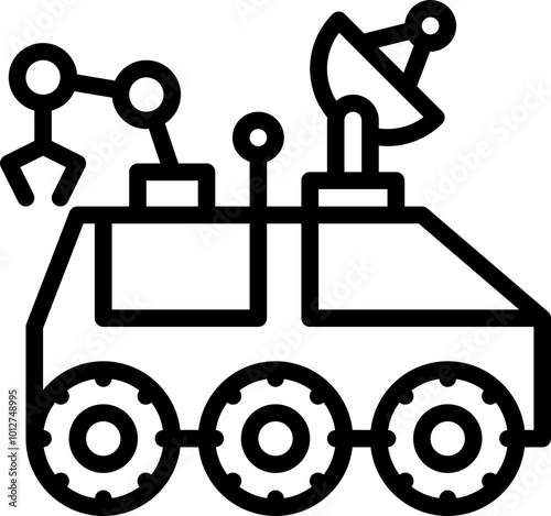 Moon rover icon
