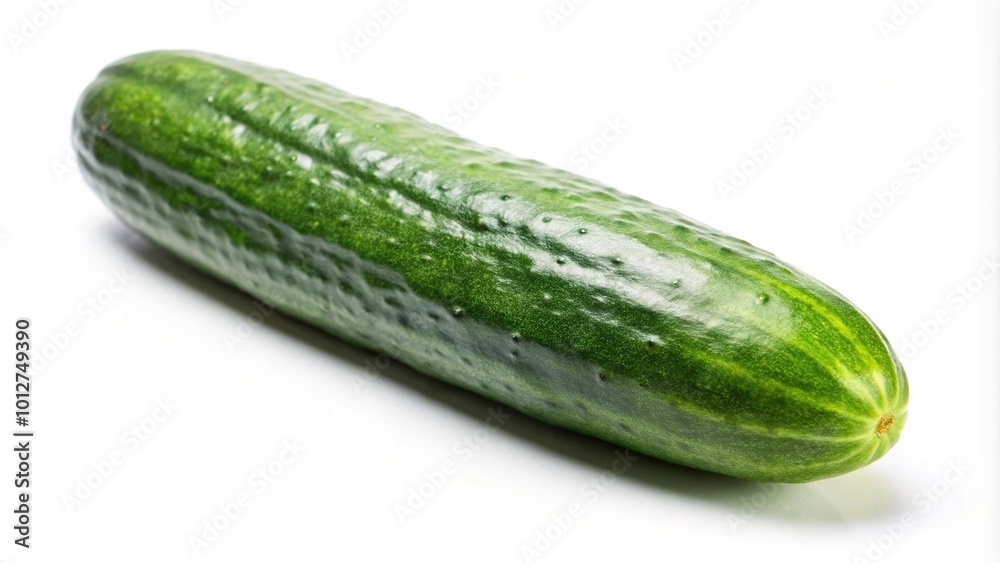 Fresh cucumber isolated on white background Fresh cucumber isolated on white background