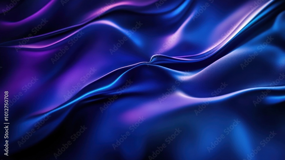 Obraz premium Abstract Blue Purple Satin Fabric Texture