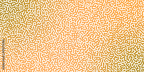 Abstract Reaction-diffusion or Turing pattern natural texture in coral beige gradient colour scheme. Linear design with biological shapes. Organic lines in memphis. abstract turing organic wallpaper.	