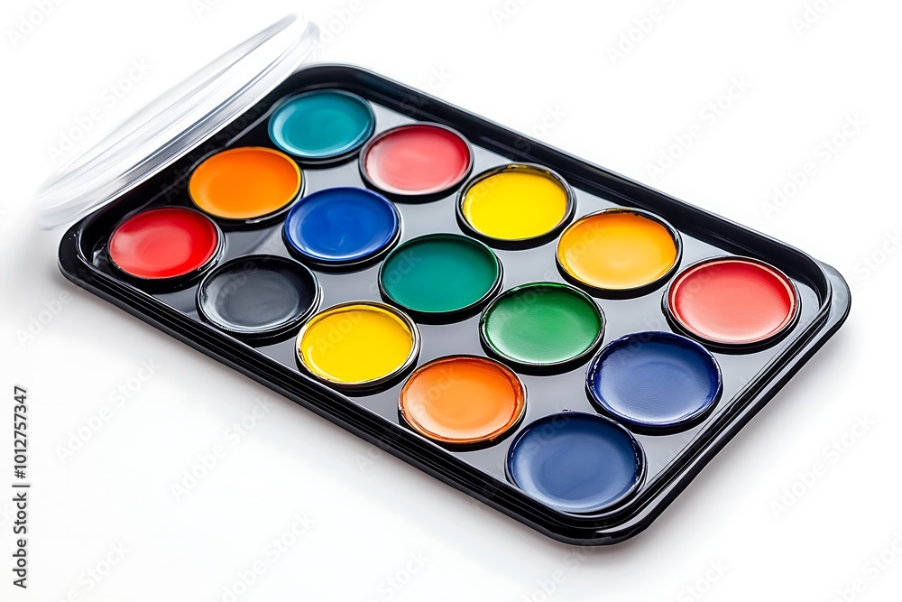 beauty cosmetic shadow palette isolated on white background beauty cosmetic shadow palette isolated on white background