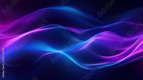 Wallpaper Mural Abstract Neon Waves Torontodigital.ca