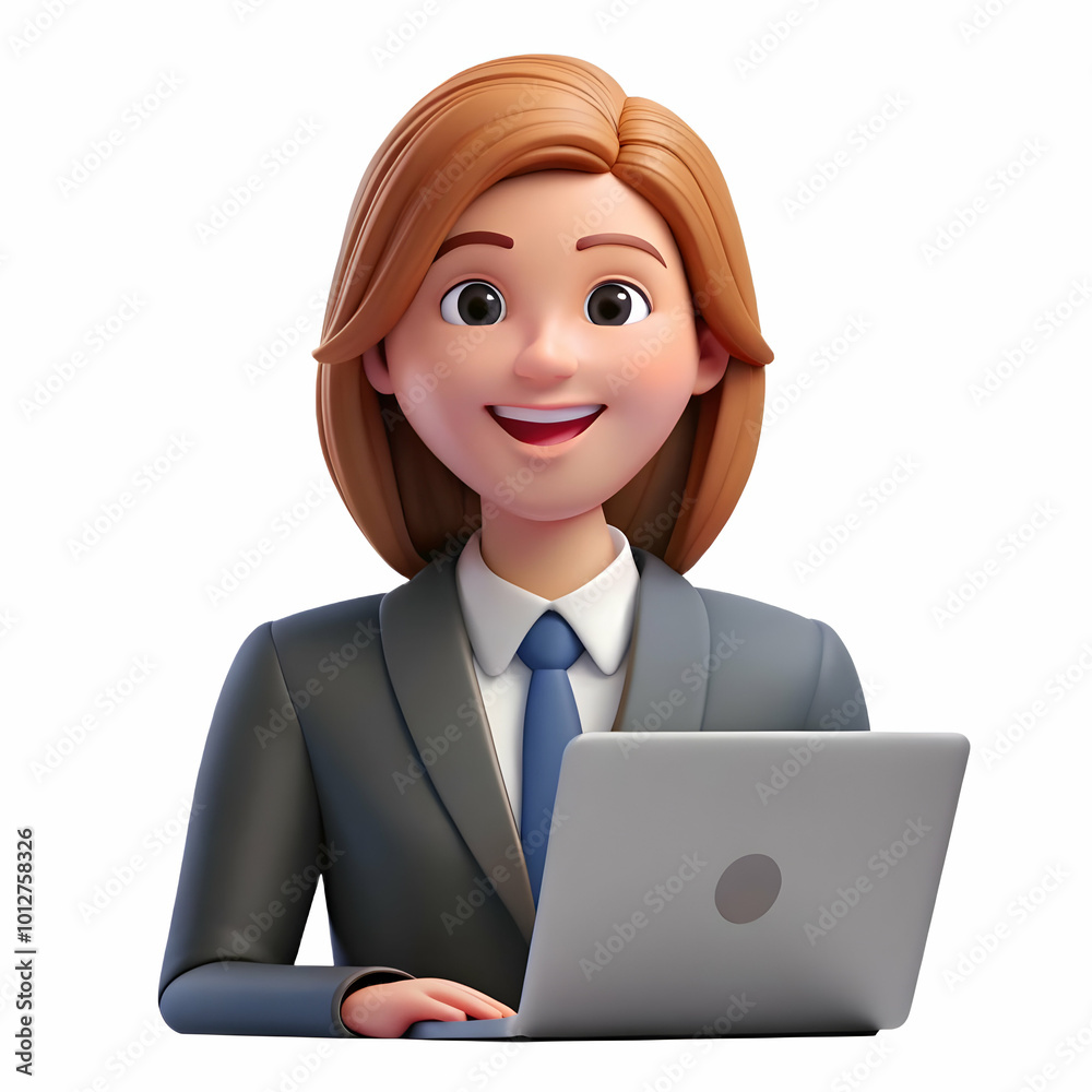 Businesswoman Engaging in a Video Conference Deal, Candid Shot of Enthusiastic Discussion with Expressive Gestures and Digital Interface on White Background - Photo Stock Concept Businesswoman Engaging in a Video Conference Deal, Candid Shot of Enthusiastic Discussion with Expressive Gestures and Digital Interface on White Background - Photo Stock Concept