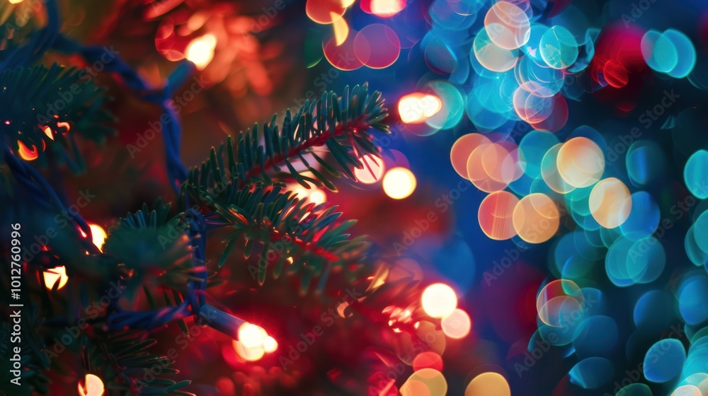 Christmas Tree Lights Bokeh Christmas Tree Lights Bokeh