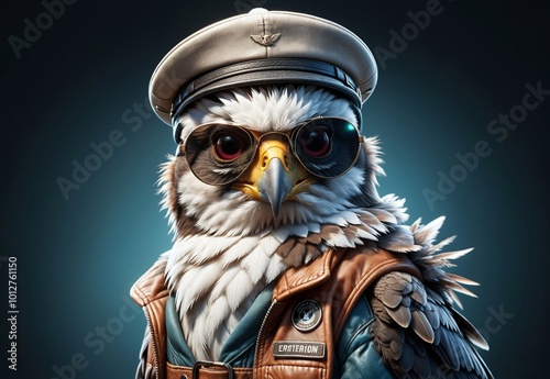 eaglet aviator in retro jacket