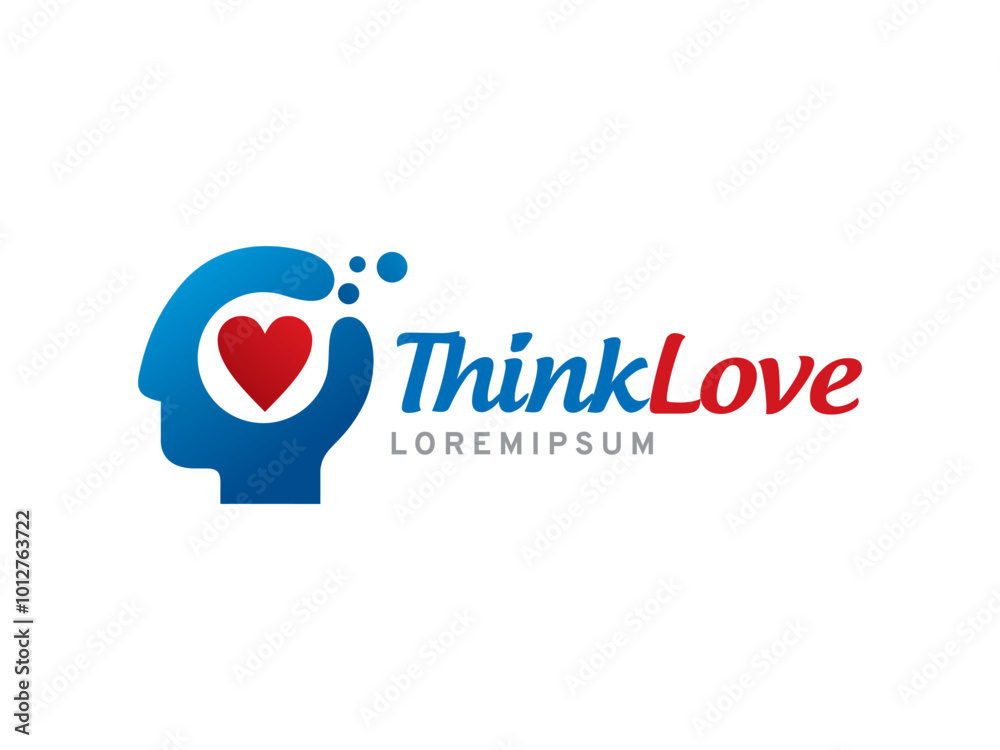 Think Love logo symbol or icon template Think Love logo symbol or icon template