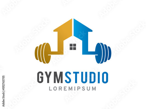 Gym Studio logo symbol or icon template