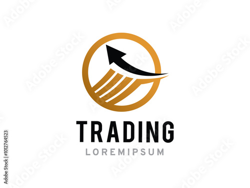 Trading logo symbol or icon template