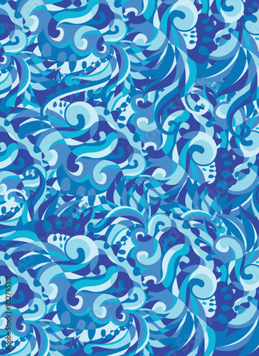 Blue Winter Abstract Background Vector 