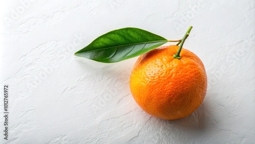 Fresh organic tangelo on white background minimalist
