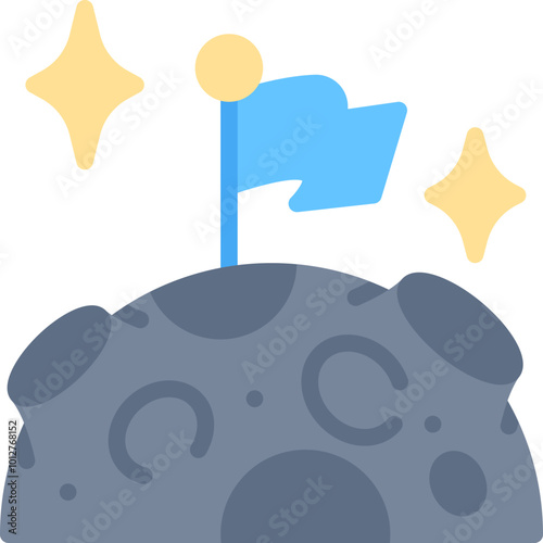 Moon mission icon