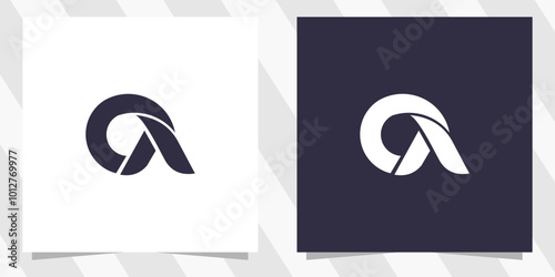 letter ca ac logo design vector