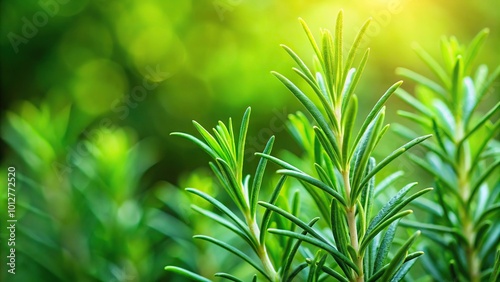 Fresh rosemary leaves background