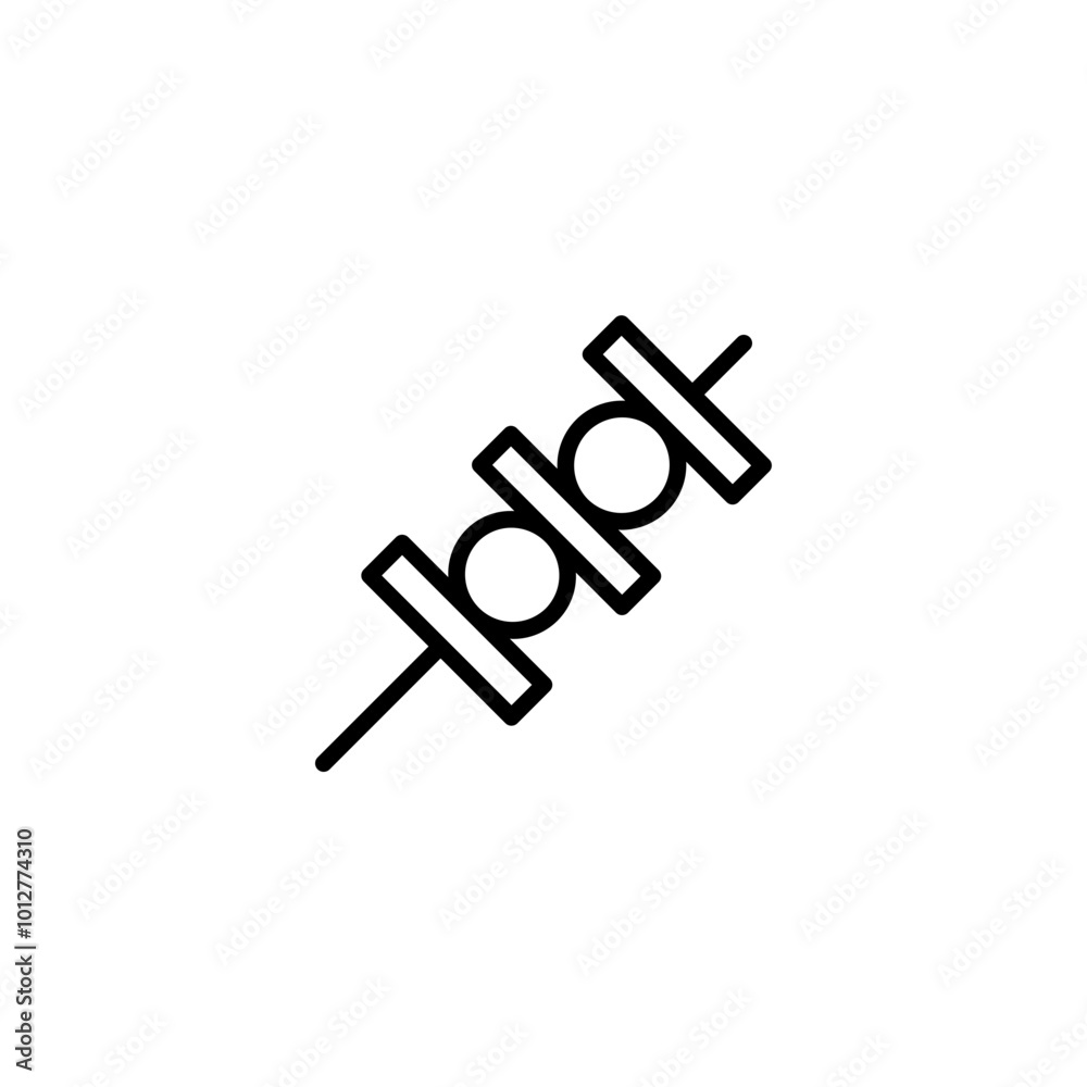 brochette line icon brochette line icon