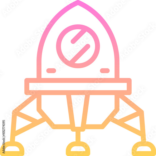 Moon lander icon
