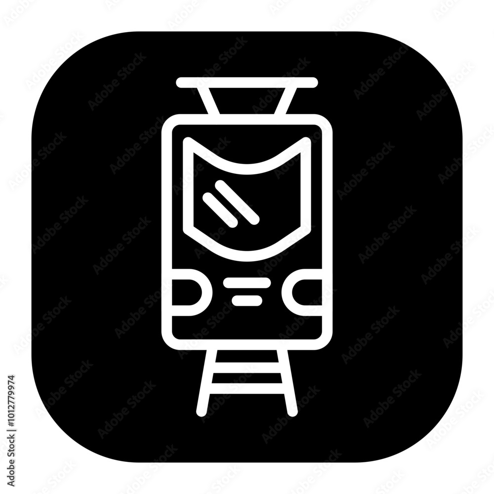 Tramcar Vector Icons Tramcar Vector Icons