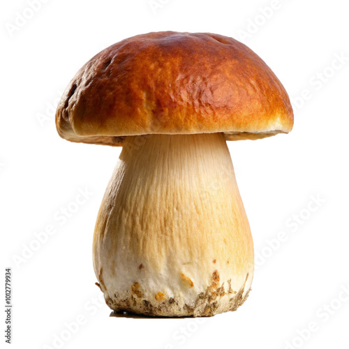 boletus edulis mushroom isolated on white