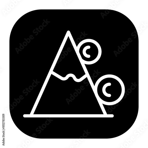Snow Avalanche Vector Icons