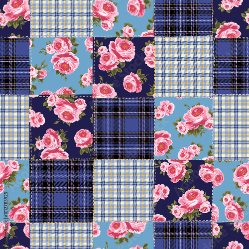 Beautiful floral pattern perfect for textile design,