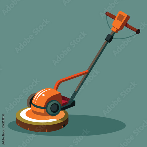 Brush Cutter vector illustration.