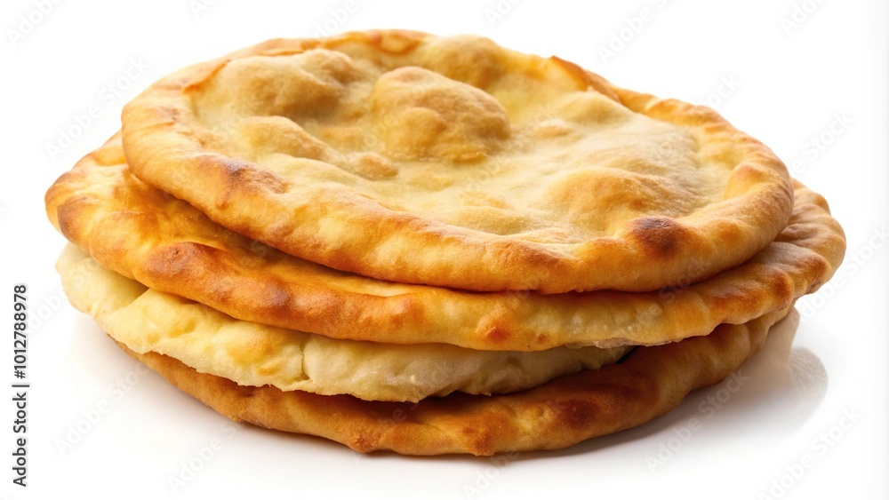 Fried bread silhouette isolated on white background Fried bread silhouette isolated on white background