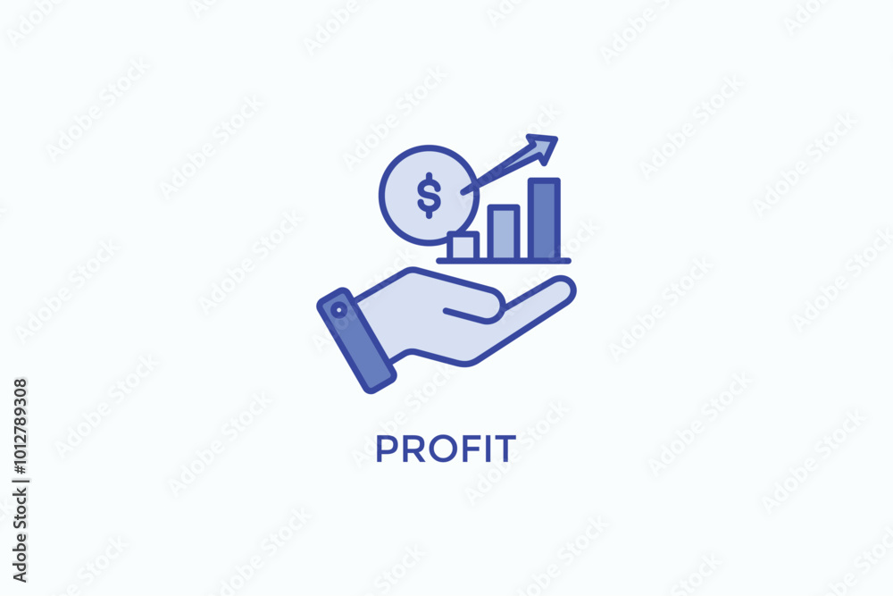 Profit Vector Icon Or Logo Illustration Profit Vector Icon Or Logo Illustration