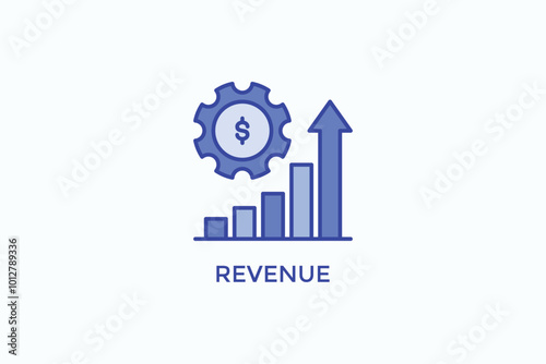 Revenue Vector Icon Or Logo Illustration