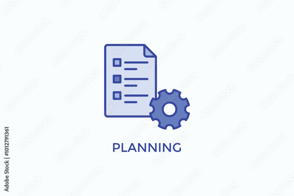Planning Vector Icon Or Logo Illustration Planning Vector Icon Or Logo Illustration