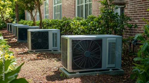 modern HVAC vent system installed in a home, showcasing efficient air conditioning technology. The image symbolizes comfort, air quality, and the importance of climate control in daily living photo