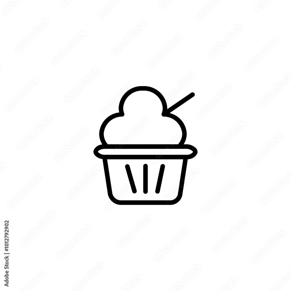ice cream line icon ice cream line icon
