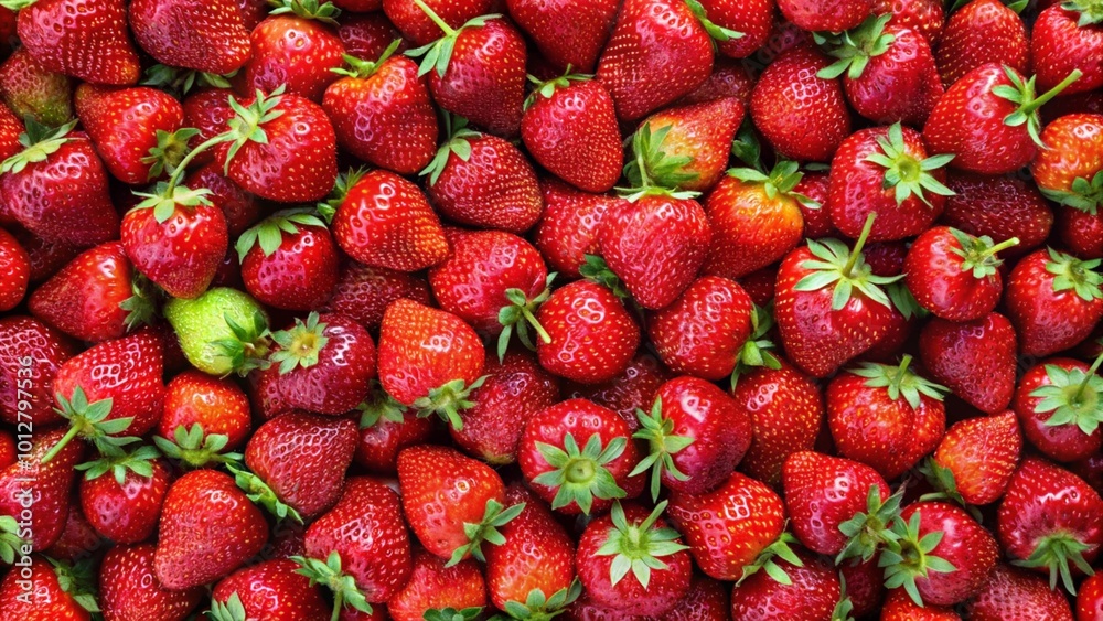 strawberries in a market strawberries in a market