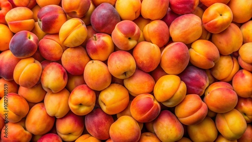 nectarines on a market
