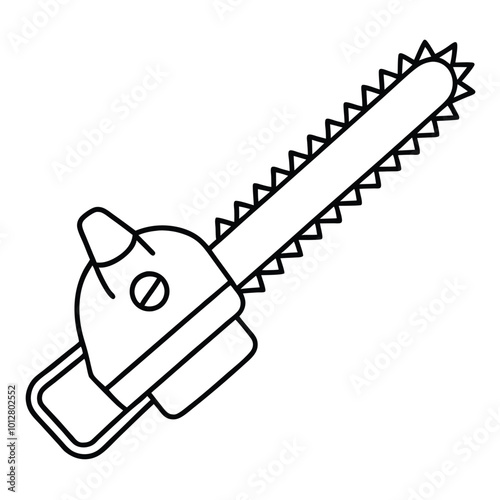 Hedge Trimmer vector silhouette.