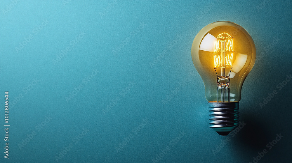 glowing light bulb symbolizes innovation and ideas, illuminating a clean background. This image represents creativity, inspiration, and the bright potential of new thoughts and solutions glowing light bulb symbolizes innovation and ideas, illuminating a clean background. This image represents creativity, inspiration, and the bright potential of new thoughts and solutions
