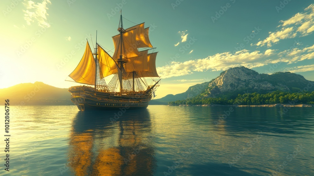 Sailing at Sunset Sailing at Sunset