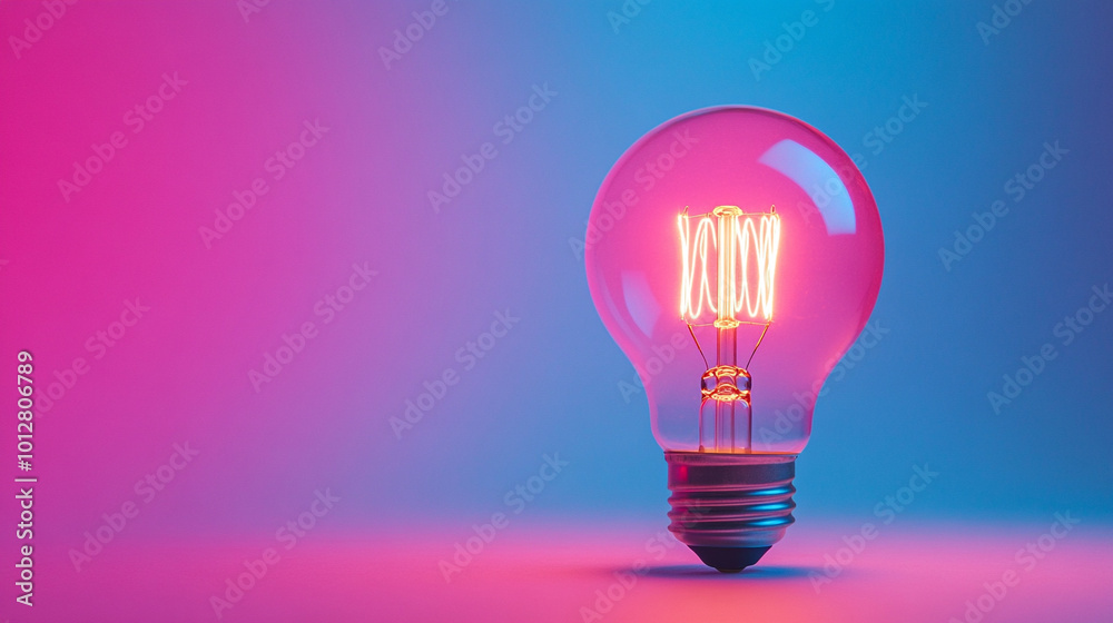 glowing light bulb symbolizes innovation and ideas, illuminating a clean background. This image represents creativity, inspiration, and the bright potential of new thoughts and solutions glowing light bulb symbolizes innovation and ideas, illuminating a clean background. This image represents creativity, inspiration, and the bright potential of new thoughts and solutions