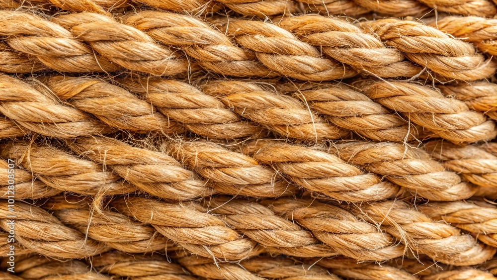 Intertwined Strands of Natural Fiber Rope A Close-up Look at the Textured and Complex Structure of a Woven Cord Intertwined Strands of Natural Fiber Rope A Close-up Look at the Textured and Complex Structure of a Woven Cord