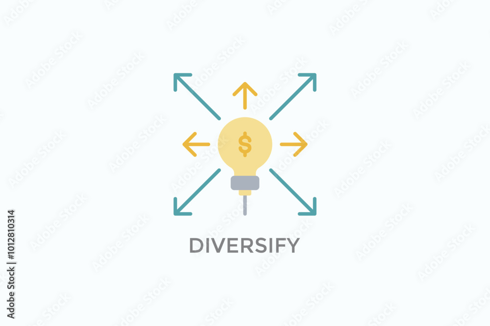Diversify Vector Icon Or Logo Illustration