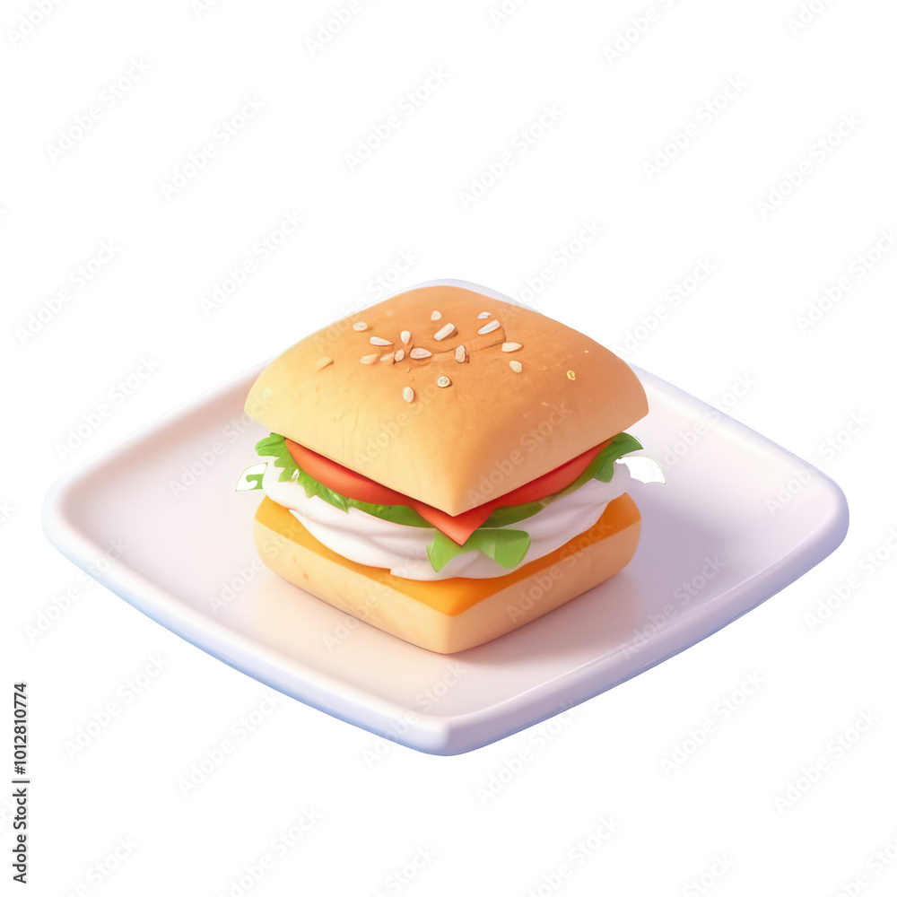 Fresh Ham and Cheese Sandwich with Lettuce and Tomato – Delicious Lunch or Snack, Isolated PNG Perfect for Fast Food, Burgers, and Meal Design Fresh Ham and Cheese Sandwich with Lettuce and Tomato – Delicious Lunch or Snack, Isolated PNG Perfect for Fast Food, Burgers, and Meal Design
