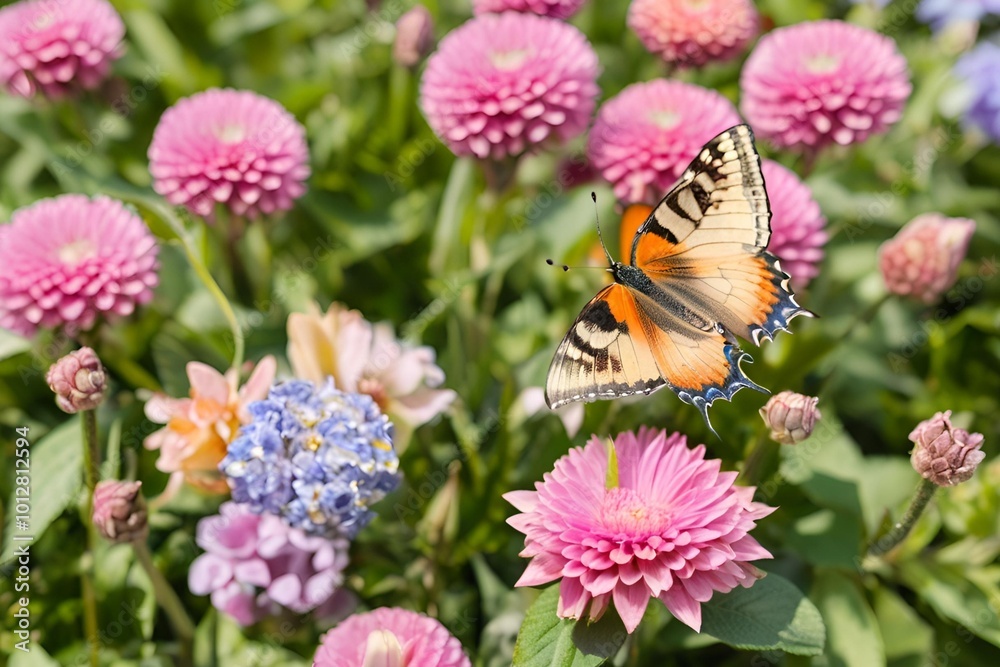 Obraz premium butterfly on flower