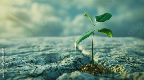 plant growing in the soil